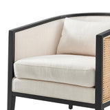 Tillman Accent Arm Chair w/ Rattan - What A Room