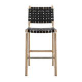 Marco Faux Leather Counter Stool Drift Wood Frame - What A Room