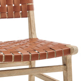 Marco Faux Leather Dining Side Chair Drift Wood Frame (Set of 2) - What A Room
