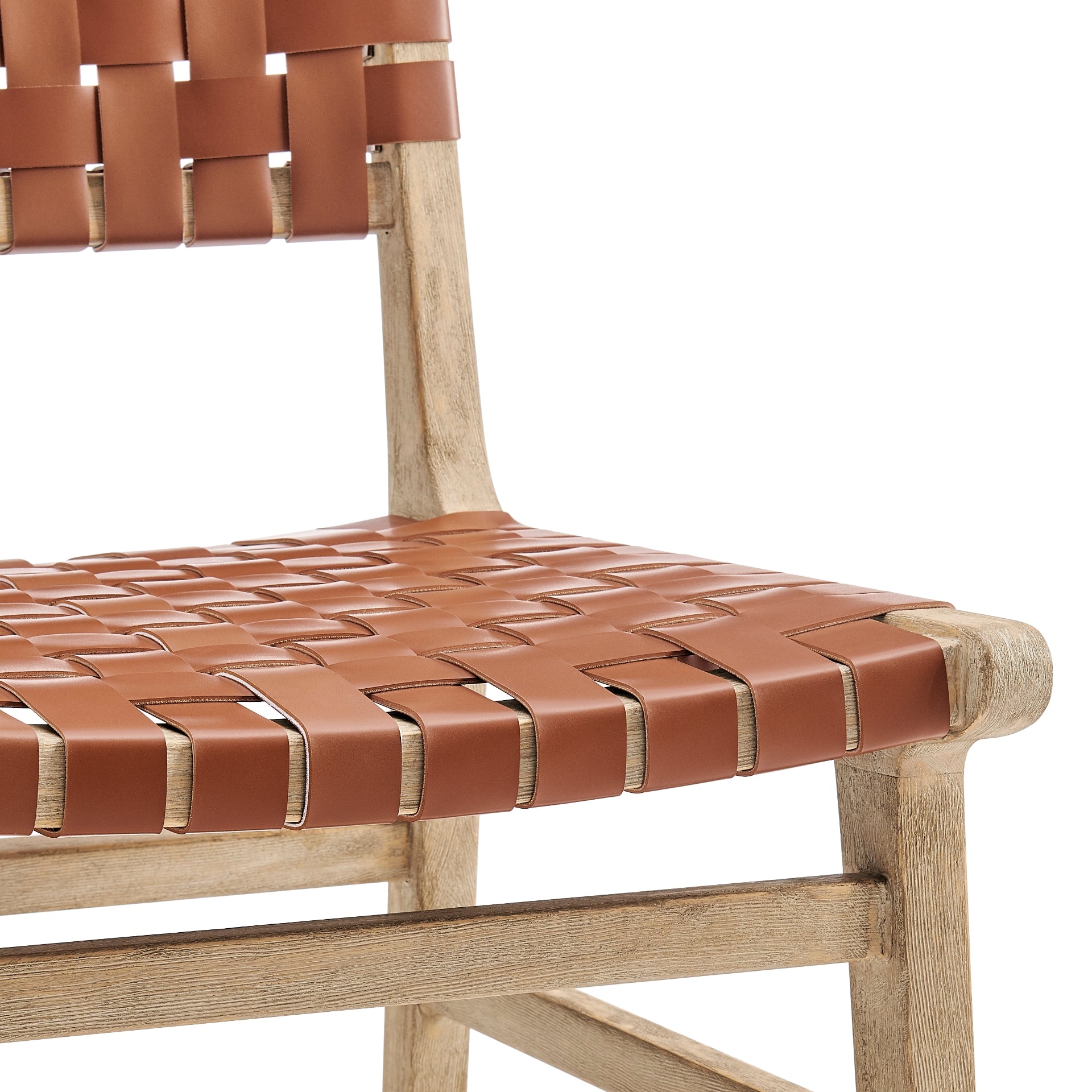 Marco Faux Leather Dining Side Chair Drift Wood Frame (Set of 2) - What A Room