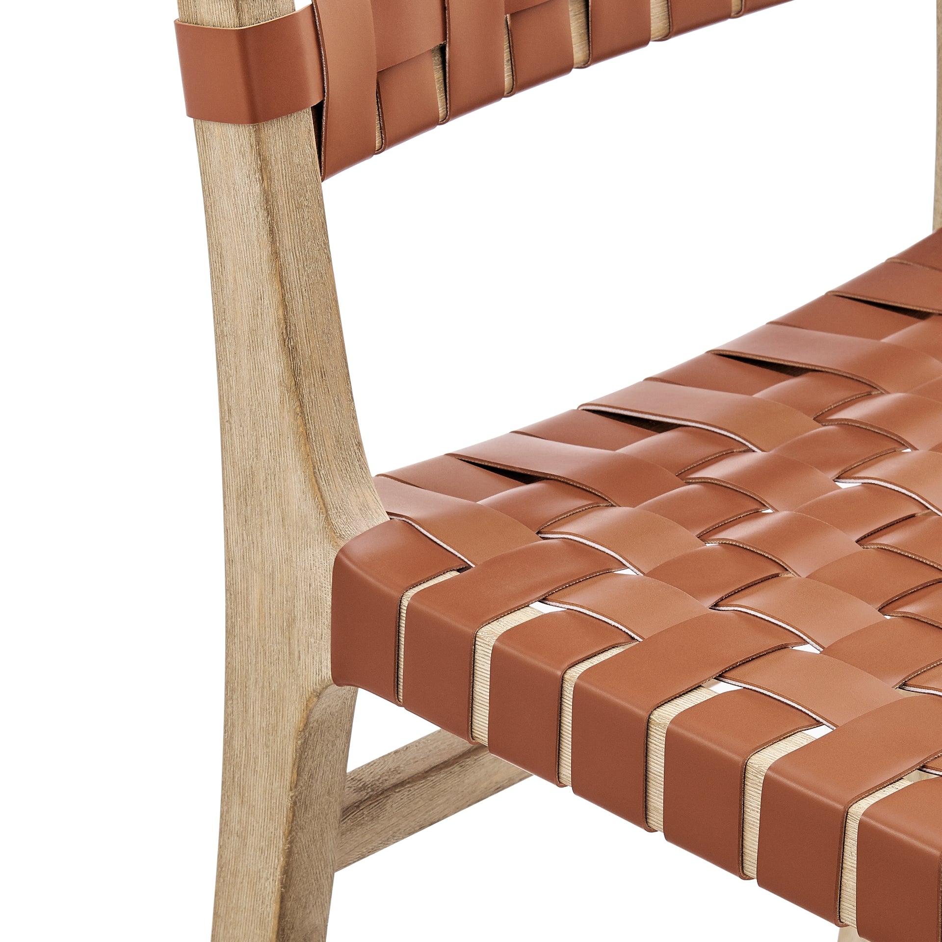 Marco Faux Leather Dining Side Chair Drift Wood Frame (Set of 2) - What A Room