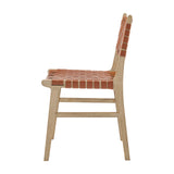 Marco Faux Leather Dining Side Chair Drift Wood Frame (Set of 2) - What A Room