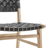 Marco Faux Leather Dining Side Chair Drift Wood Frame (Set of 2) - What A Room