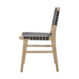 Marco Faux Leather Dining Side Chair Drift Wood Frame (Set of 2) - What A Room