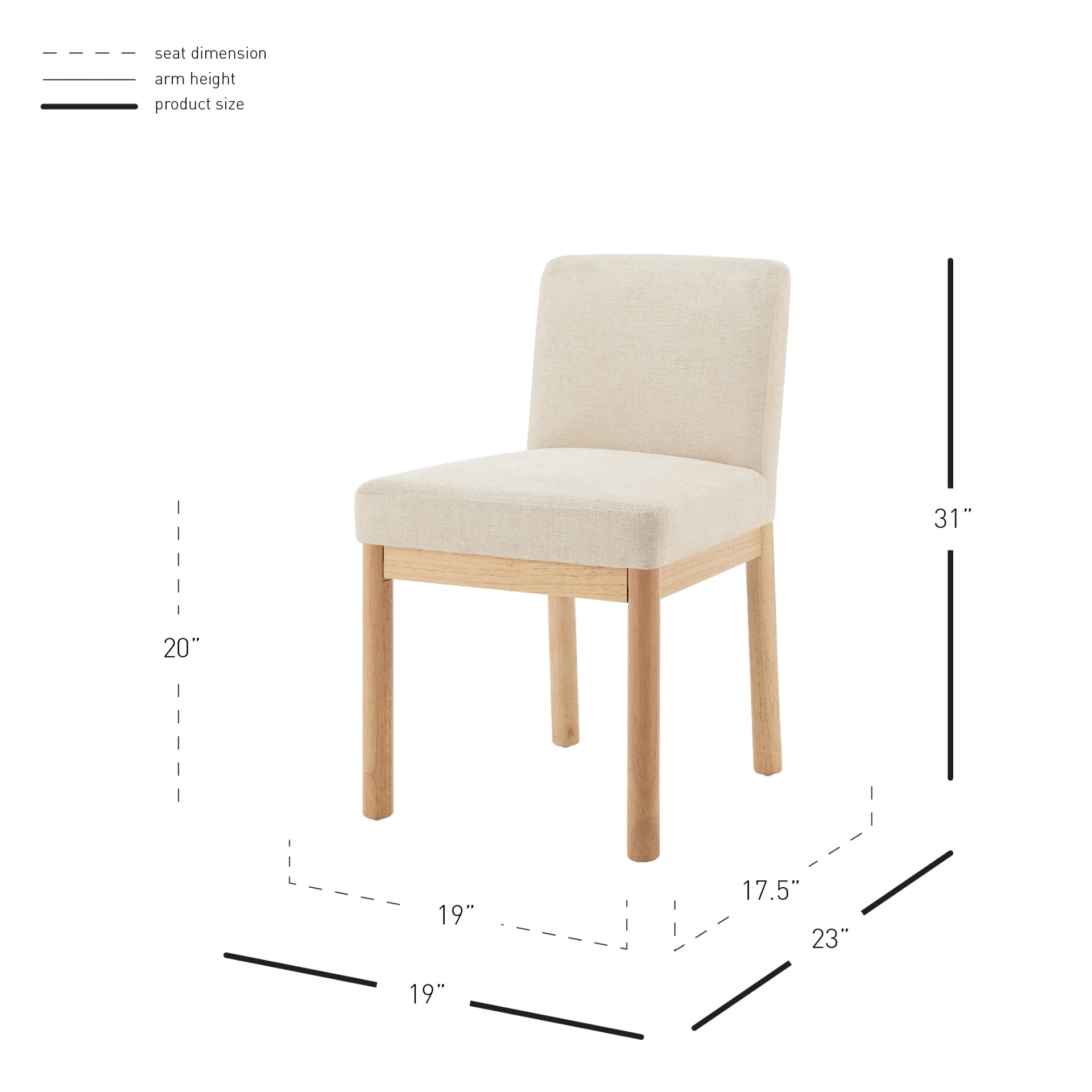 Bloomfield  Fabric Low-Back Dining Side Chair - What A Room