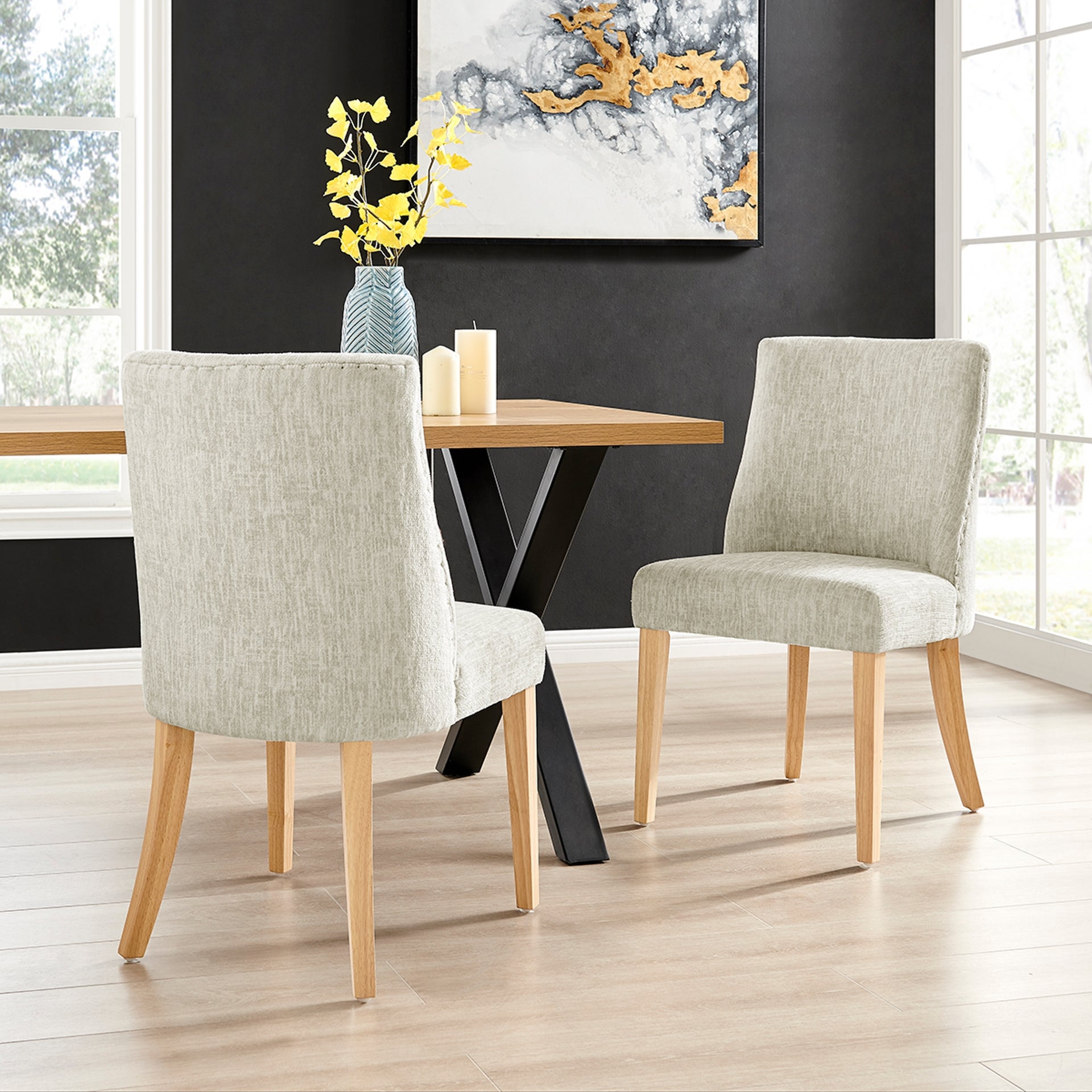 New Paris  Fabric Dining Side Chair - What A Room