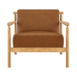 Arnold Faux Leather Accent Arm Chair - What A Room