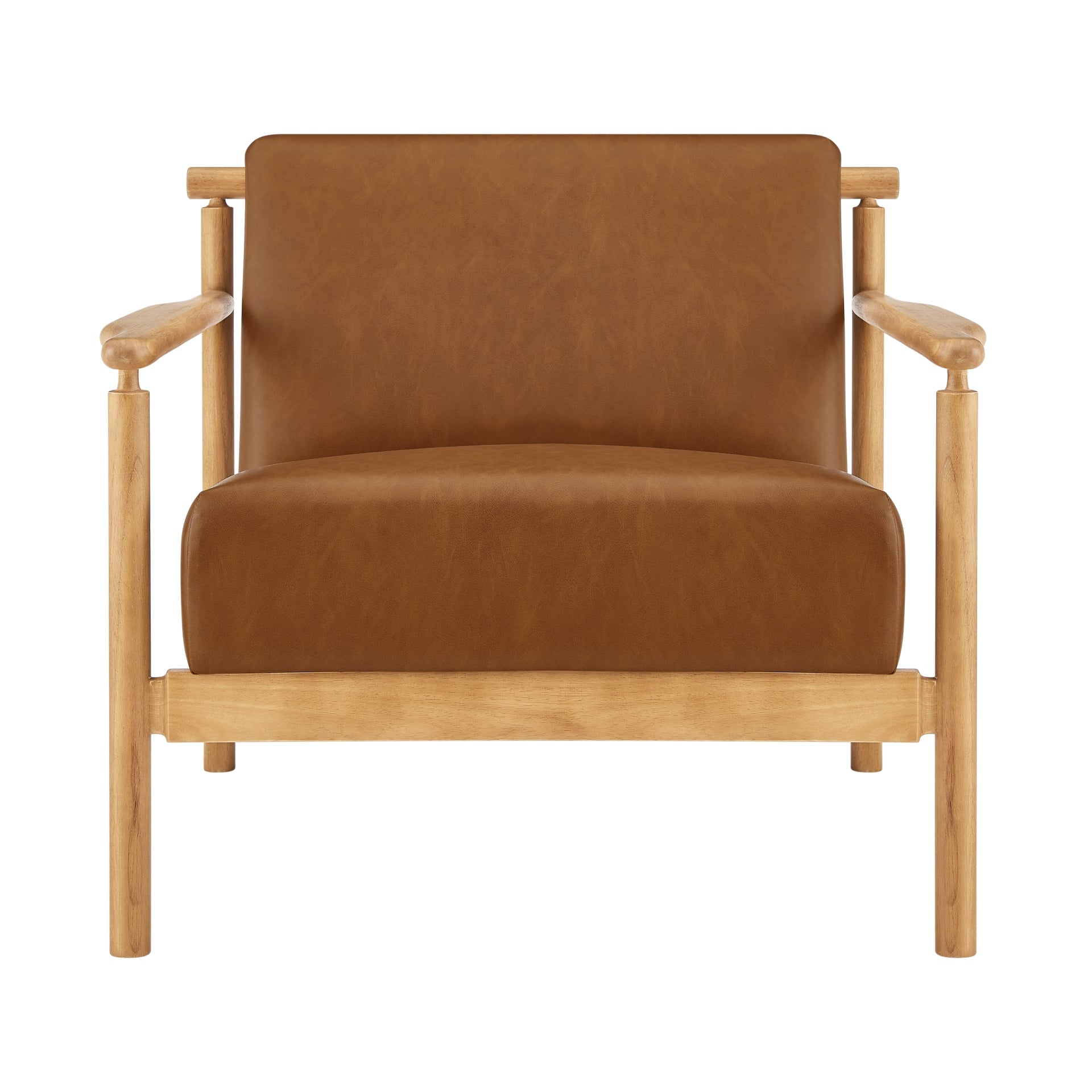 Arnold Faux Leather Accent Arm Chair - What A Room