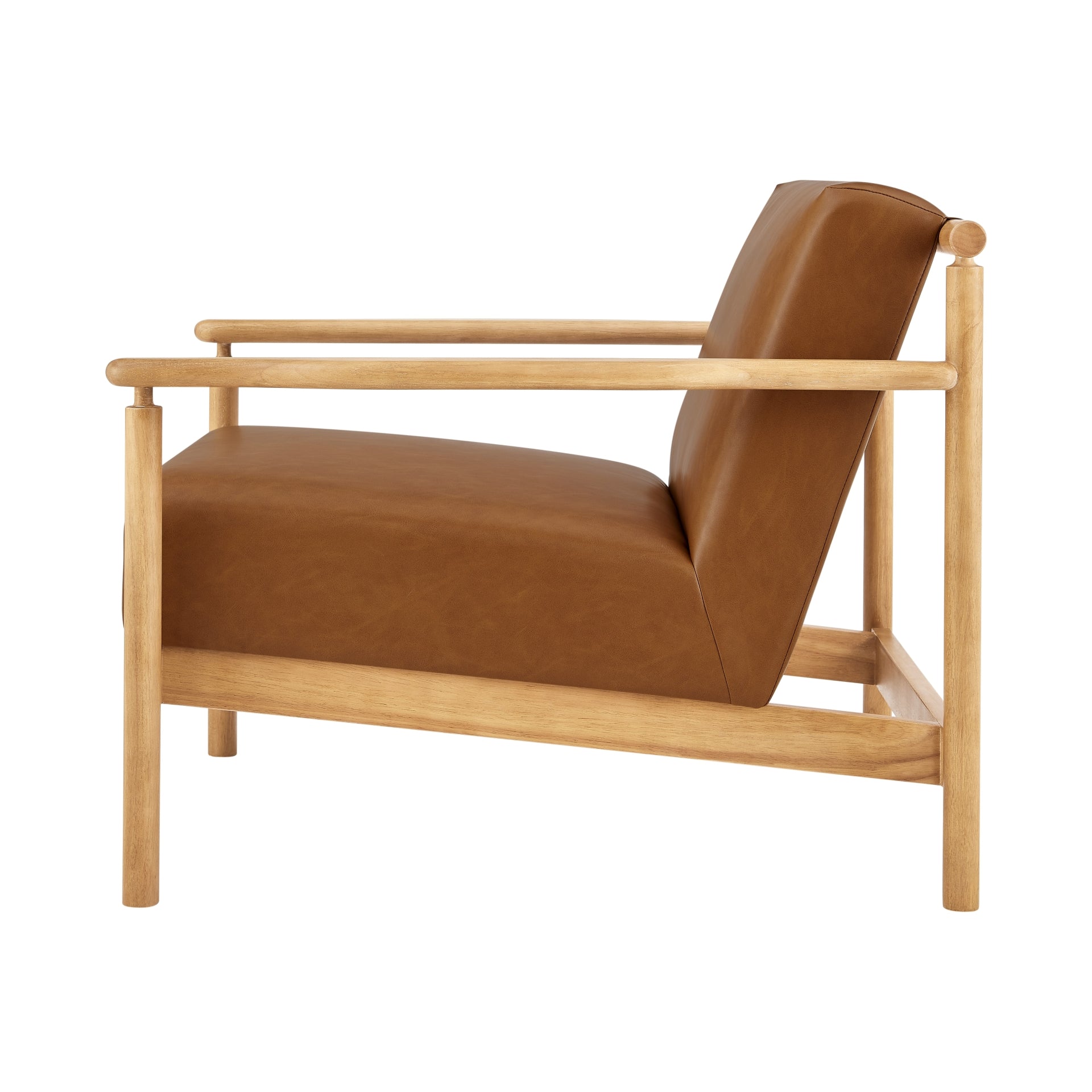 Arnold Faux Leather Accent Arm Chair - What A Room