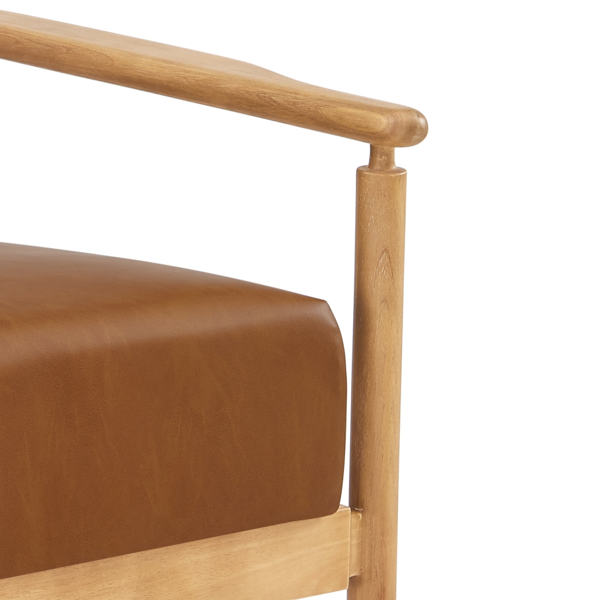 Arnold Faux Leather Accent Arm Chair - What A Room