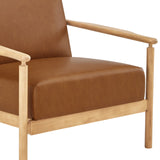 Arnold Faux Leather Accent Arm Chair - What A Room