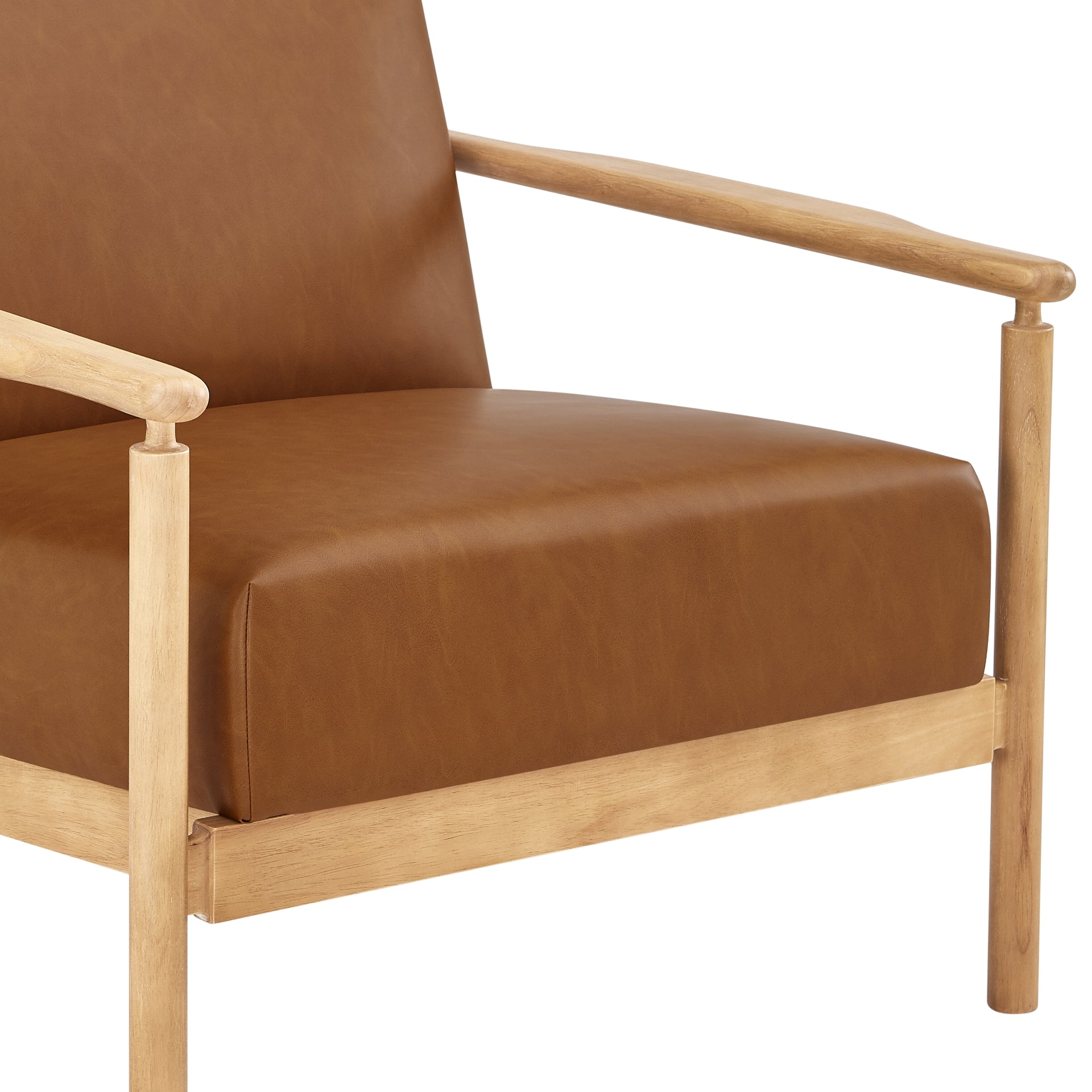 Arnold Faux Leather Accent Arm Chair - What A Room