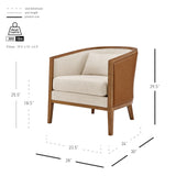 Tillman /Fabric Accent Arm Chair - What A Room