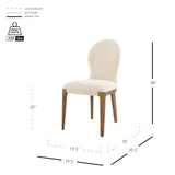 Eldoris Fabric Dining Side Chair (Set of 2) - What A Room
