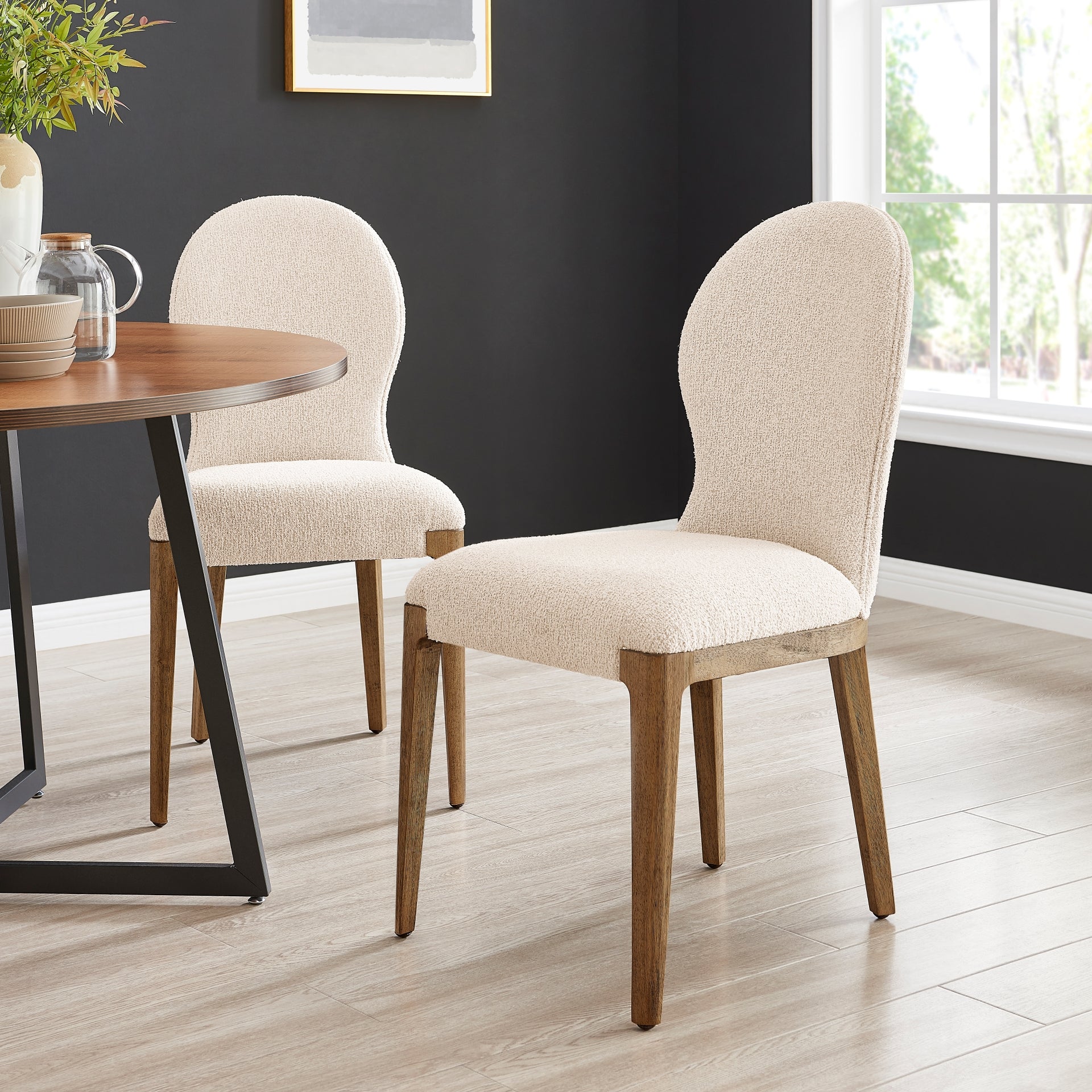Eldoris Fabric Dining Side Chair (Set of 2) - What A Room