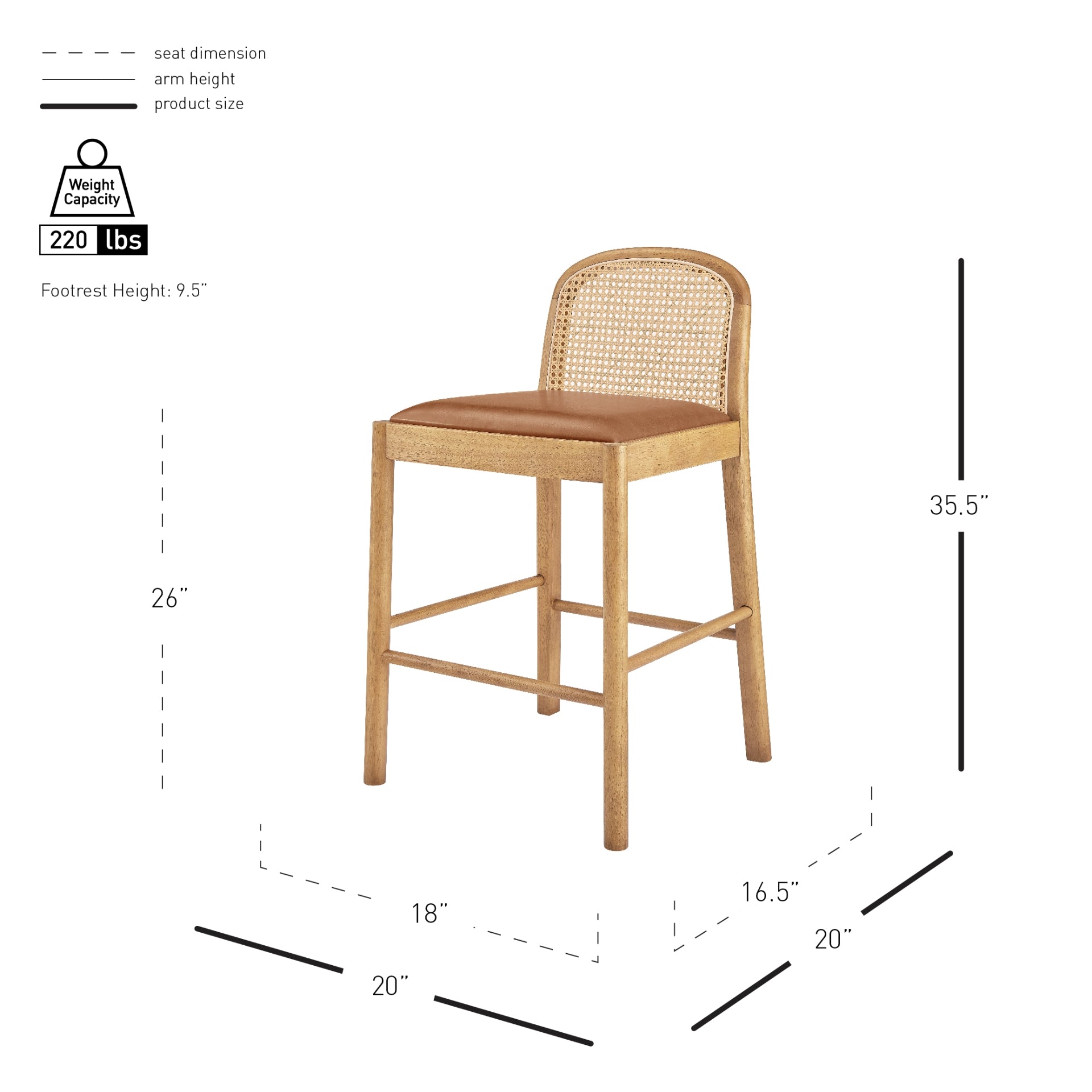 Donna   Counter Stool (Set of 2) - What A Room