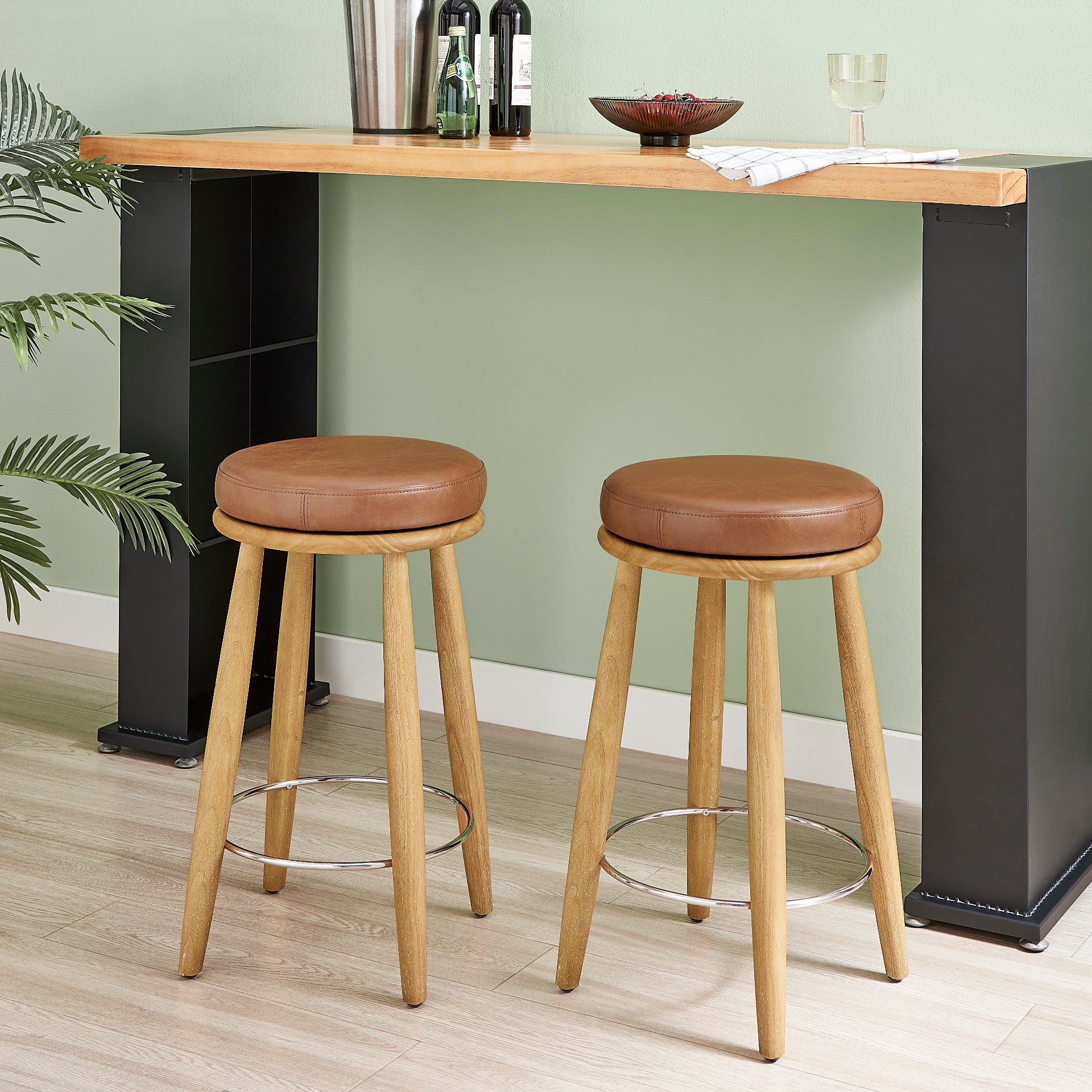 Deandre  Backless Swivel Counter Stool - What A Room