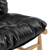 Oswald Faux Leather Tufted Accent Chair - What A Room