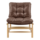 Oswald Faux Leather Tufted Accent Chair - What A Room