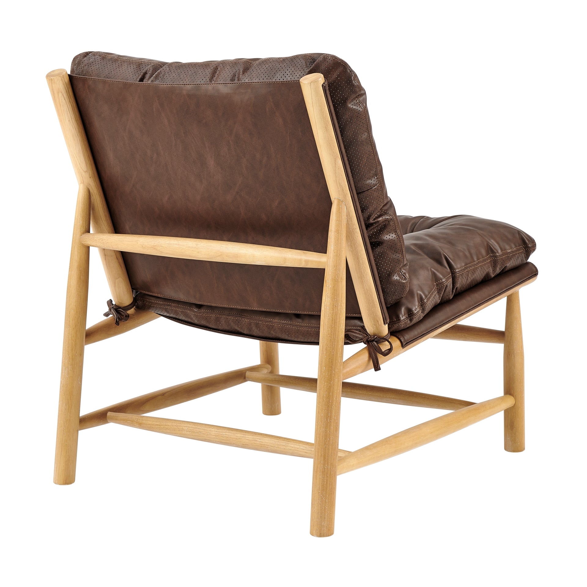 Oswald Faux Leather Tufted Accent Chair - What A Room