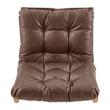 Oswald Faux Leather Tufted Accent Chair - What A Room