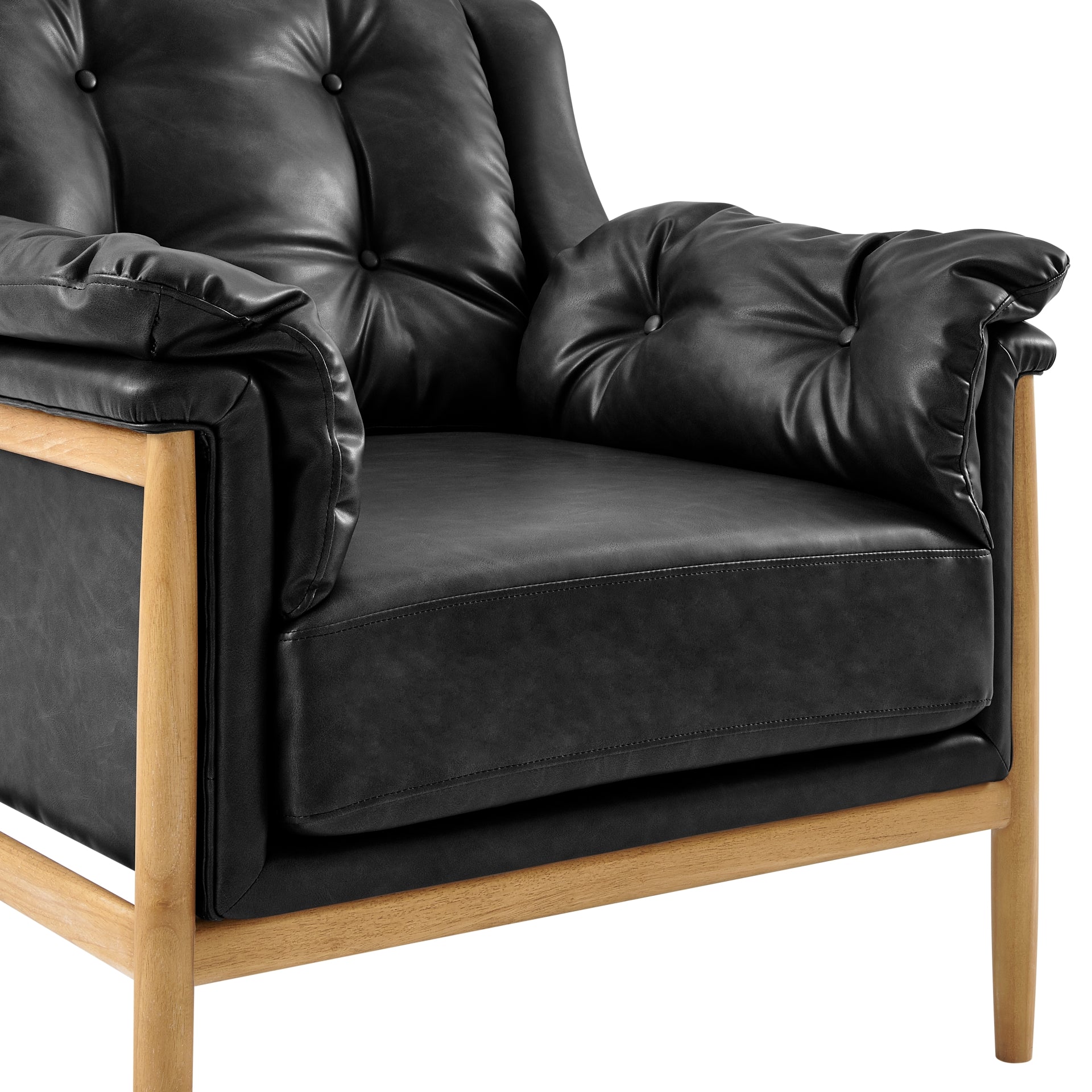 Larry  Tufted Accent Arm Chair - What A Room