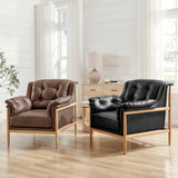 Larry  Tufted Accent Arm Chair - What A Room