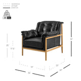 Larry  Tufted Accent Arm Chair - What A Room