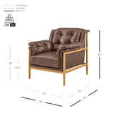 Larry  Tufted Accent Arm Chair - What A Room