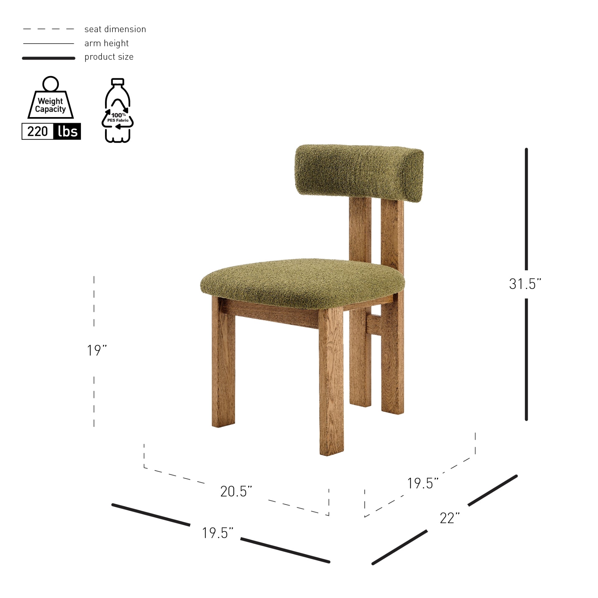 Hailey Fabric Dining Side Chair (Set of 2) - What A Room