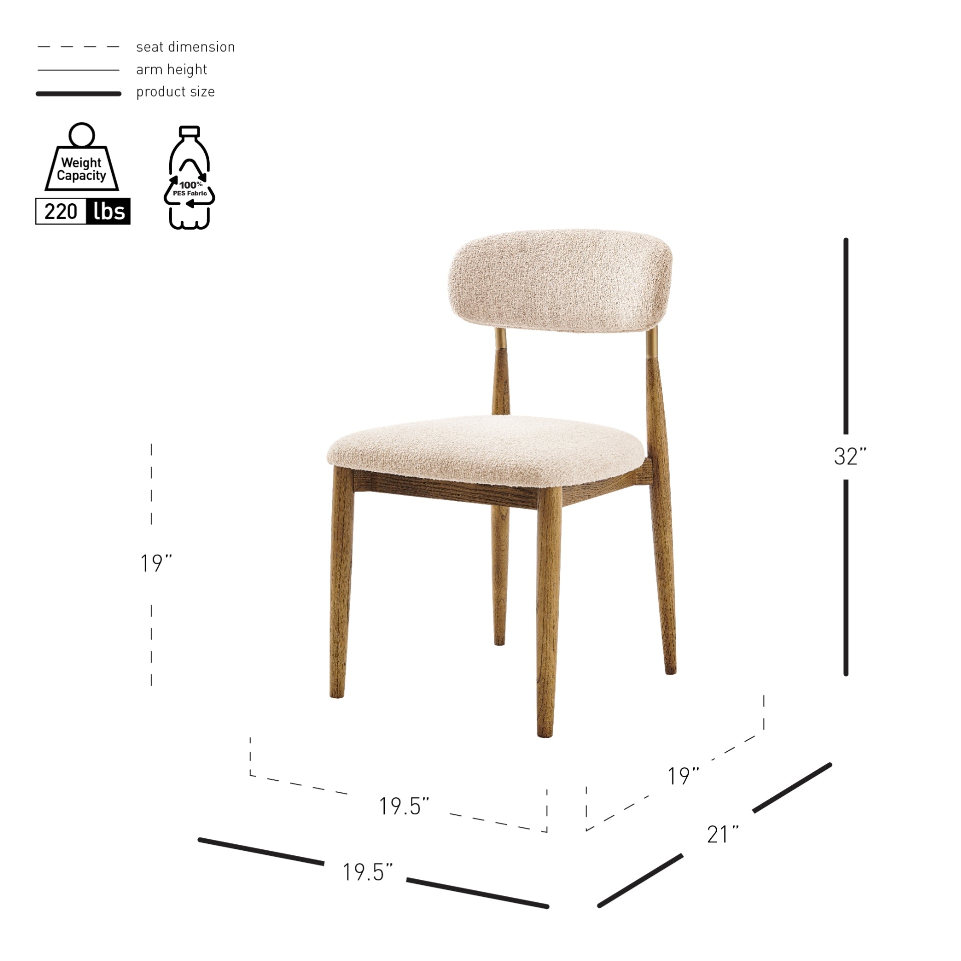 Verna Fabric Dining Side Chair (Set of 2) - What A Room