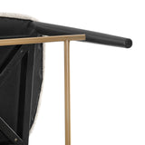 Verna Boucle Counter Stool Black Frame - What A Room
