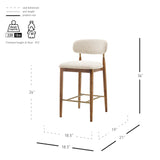 Verna Fabric Counter Stool - What A Room
