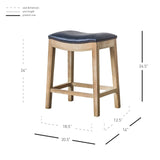 Elmo  Bonded Leather Counter Stool - What A Room