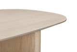 Liv Ash Wood Oval Dining Table in White Sand - What A Room