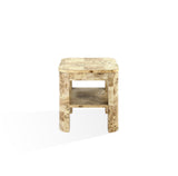 Cosmo Mappa Burl End Table in Amber Kiss - What A Room