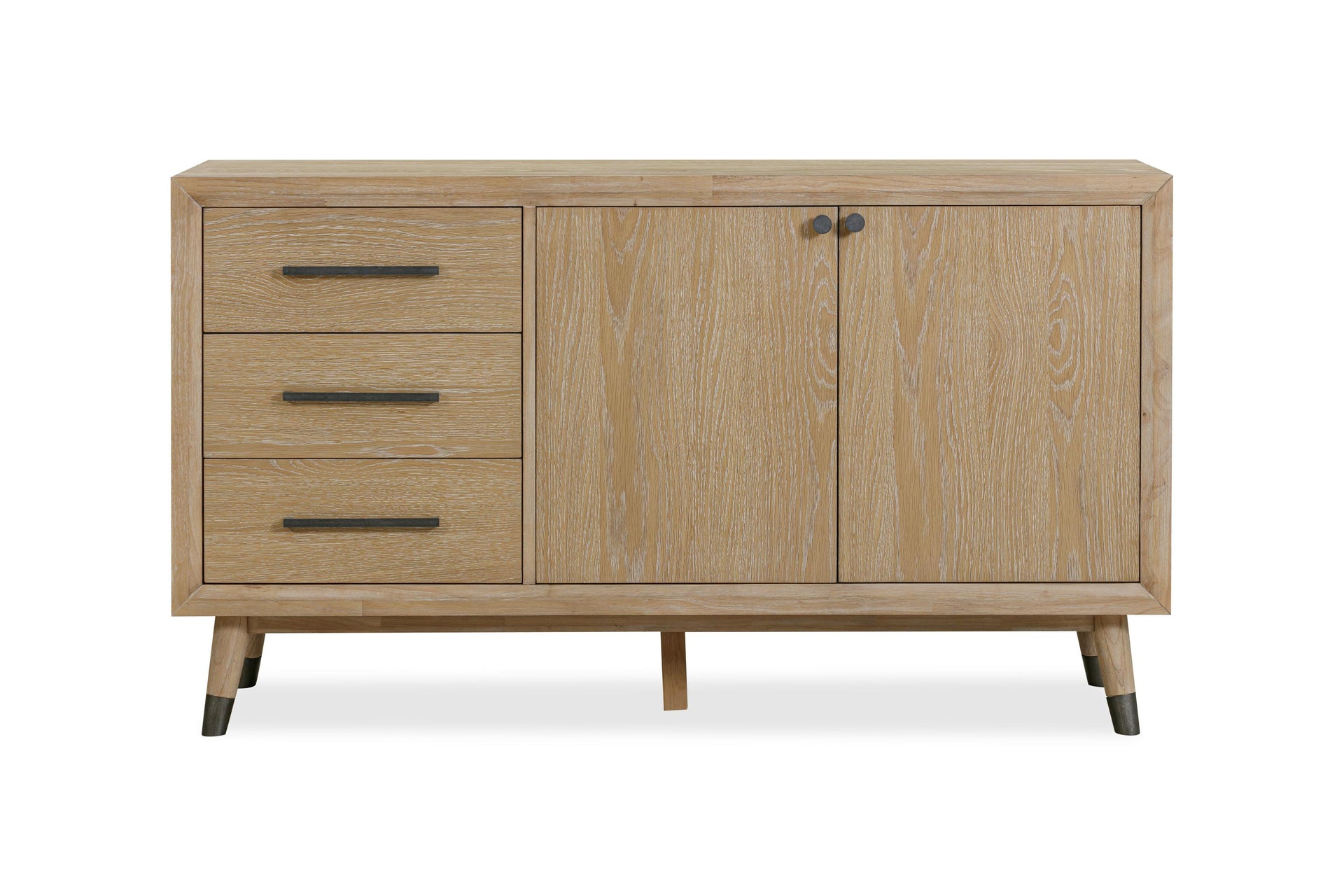 Franklin Three Drawer Two Door White Oak Sideboard in Au Natural - What A Room