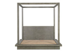 Melbourne Wood Canopy Bed in Mineral - What A Room