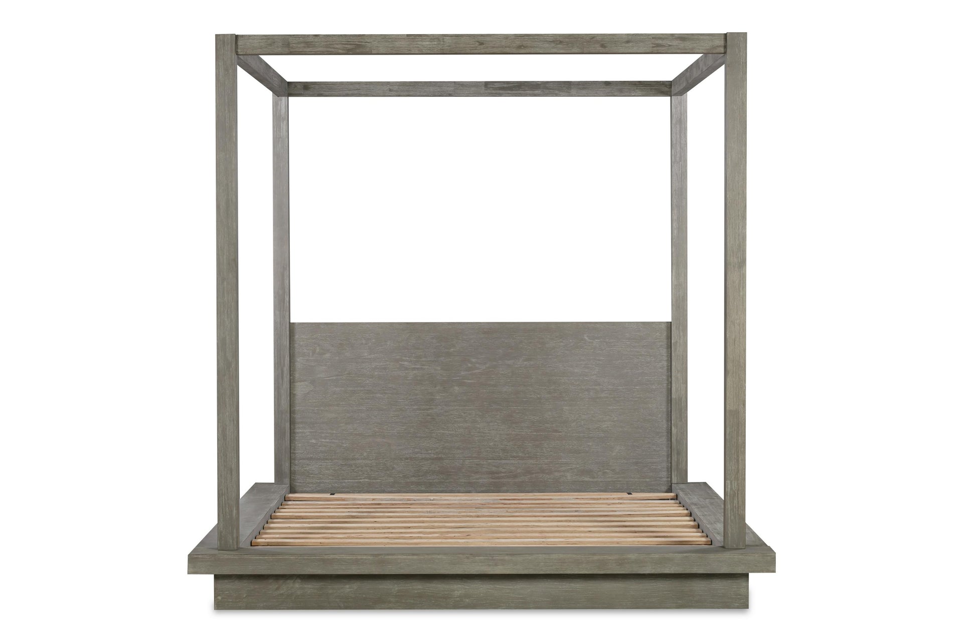 Melbourne Wood Canopy Bed in Mineral - What A Room
