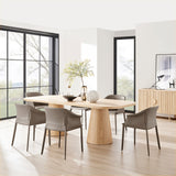 Callie Recycled Leather Dining Arm Chair - What A Room