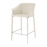 Callie Recycled Leather Counter Stool - What A Room