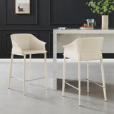 Callie Recycled Leather Counter Stool - What A Room