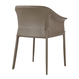 Callie Recycled Leather Dining Arm Chair - What A Room