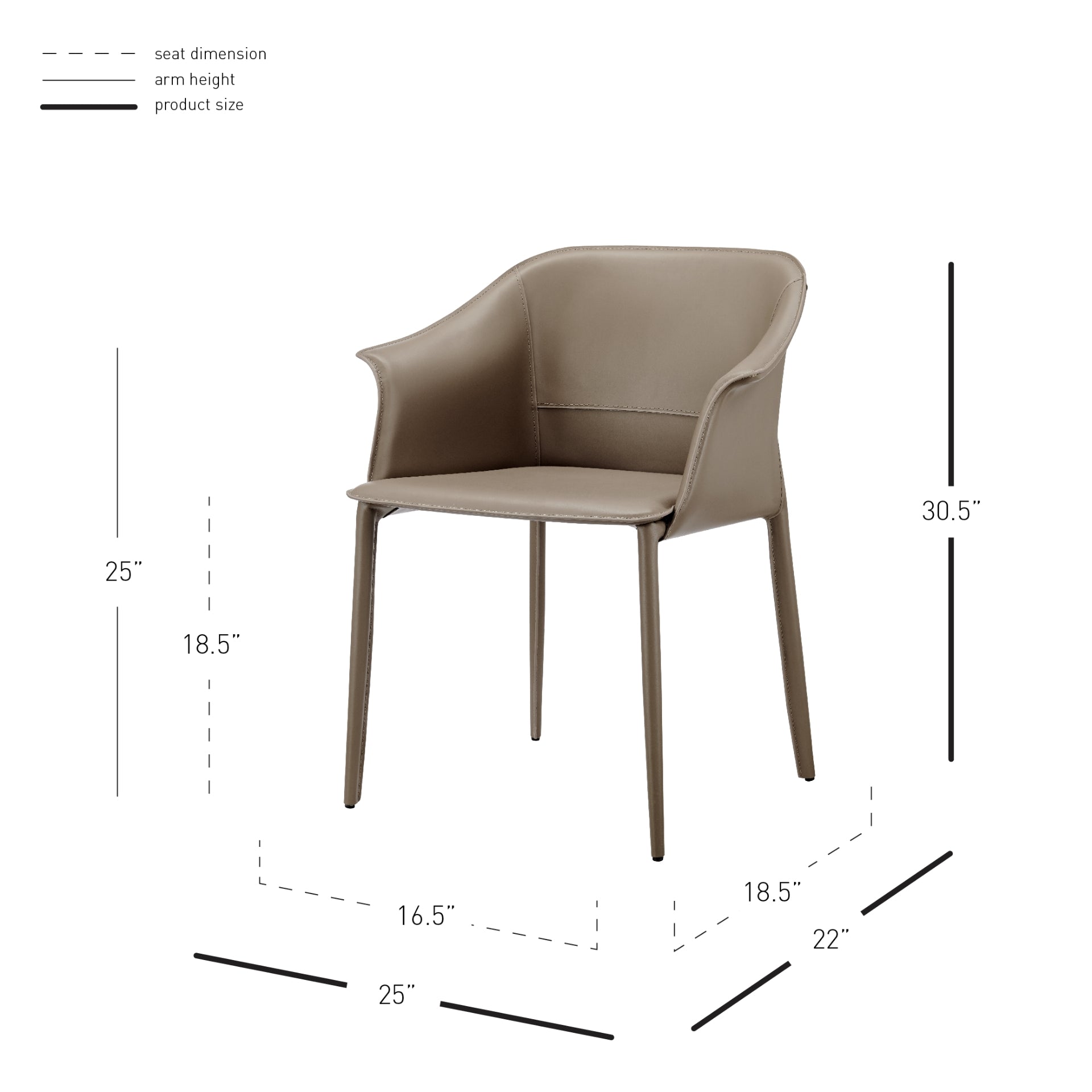 Callie Recycled Leather Dining Arm Chair - What A Room