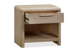 Furano One Drawer One Shelf Ash Wood Nightstand in Ginger - What A Room