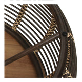 Iris Rattan Coffee Table w/ Wood Top - What A Room