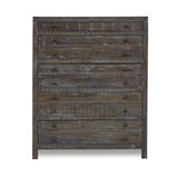 Townsend Solid Wood Five Drawer Chest in Gunmetal - What A Room