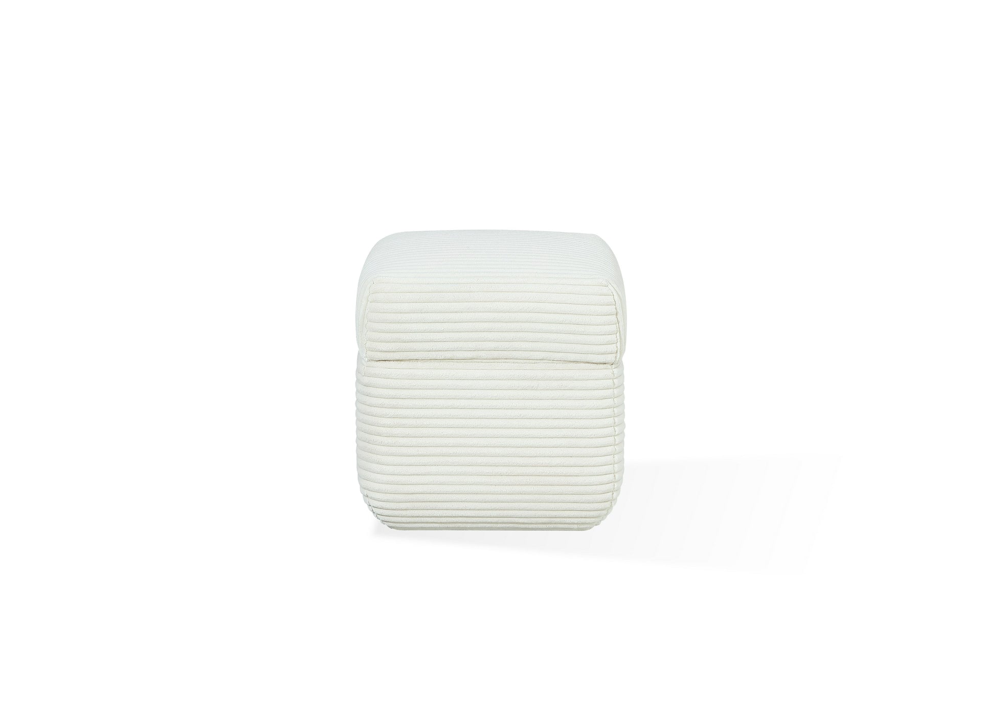 Wisteria Upholstered Storage Ottoman in Frosty Corduroy - What A Room