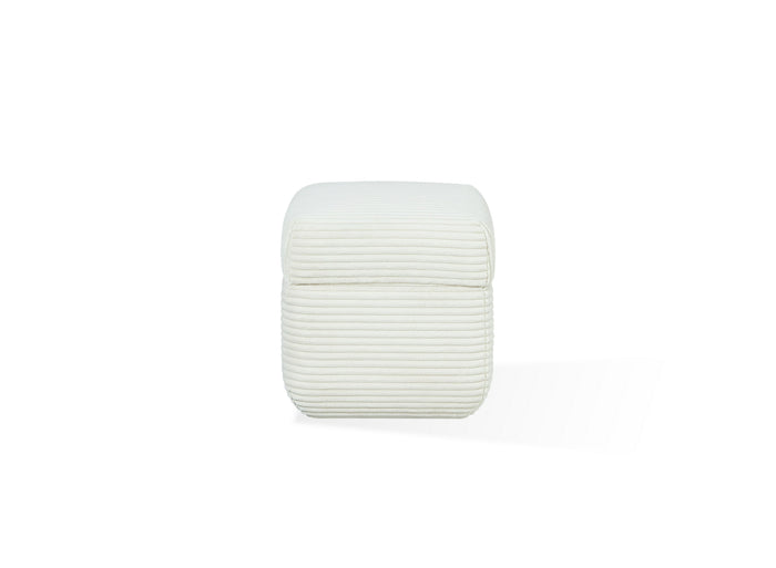 Wisteria Upholstered Storage Ottoman in Frosty Corduroy - What A Room