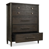 Rockport Five Drawer Oak Wood Chest in Yin - What A Room